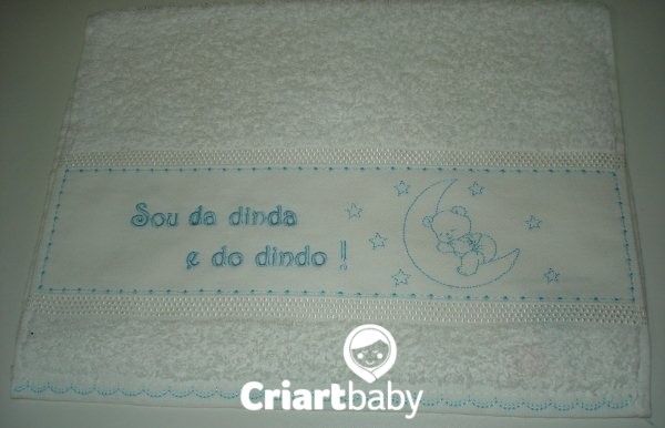 Toalha de Boca - Sou da dinda e do dindo !